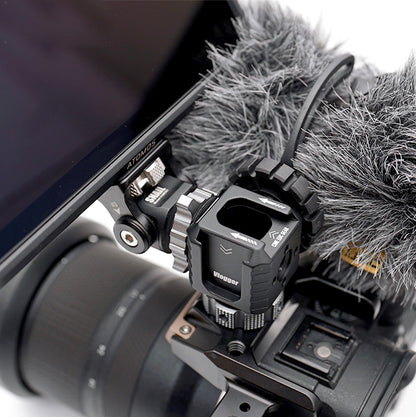 Vlogger 4-Side Cold Shoe Mount Adapter Camera Hot Shoe Unit