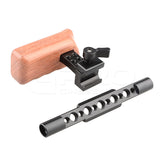 CGPro Mini Wooden Handle Grip with NATO Clamp NATO Handles - CINEGEARPRO