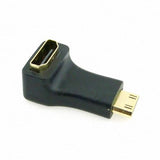 Mini HDMI Male C TO HDMI Type A FEMALE 90 degree Down Right Angled Adapter HDMI Adaptor - CINEGEARPRO