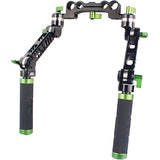 LanParte UG-02-19 Rosette Articulating 15mm/19mm Universal Adjustable Front Handgrip Rosette Handles - CINEGEARPRO