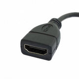 CGPro 90 Degree Down Angled Mini HDMI (D) Male to HDMI (A) Female HDTV Adapter Cable HDMI Cable - CINEGEARPRO