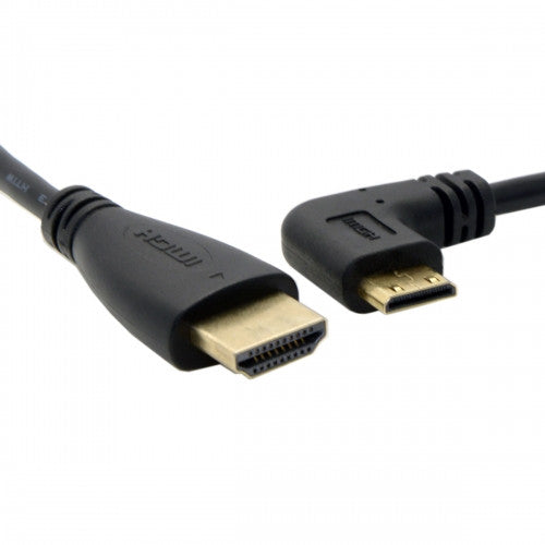 CGPro 90 degree Right angled Type C Mini HDMI to HDMI CABLE 0.5m HDMI Cable - CINEGEARPRO