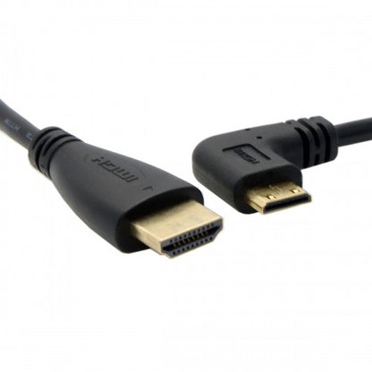 CGPro 90 degree Right angled Type C Mini HDMI to HDMI CABLE 0.5m HDMI Cable - CINEGEARPRO