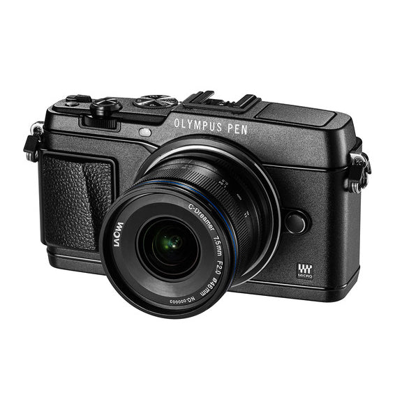 Laowa 7.5mm f/2 MFT Lens for Micro 4/3 (Black) Lens - CINEGEARPRO