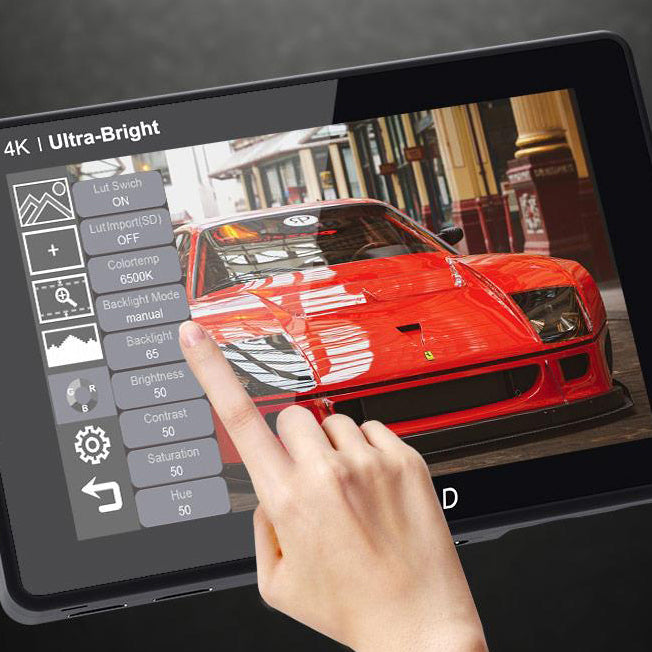 FEELWORLD LUT7S 7 Inch 2200nits 3D LUT Touch Screen DSLR Camera Field Monitor with Waveform VectorScope  - CINEGEARPRO