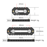 Vlogger NATO Rail  46mm - 70mm with Safety Pin