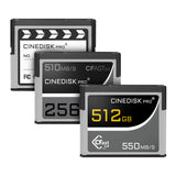 CINEDISKPRO CFast 2.0 Memory Card 4K RAW 256GB/512GB/1TB