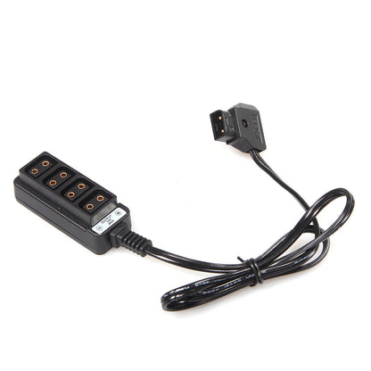 CGPro Male D-Tap Power Tap to 4 Female D-Tap P-Tap Hub Adapter for Photography Power Power Cable - CINEGEARPRO