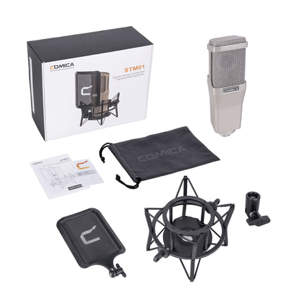 COMICA STM01 Studio Vocal Condenser Cardioid Microphone (For Studio Vocal & Recording)