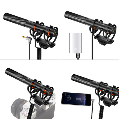COMICA CVM-VM20 Multi-Functional Super Cardioid Condenser Shotgun Microphone