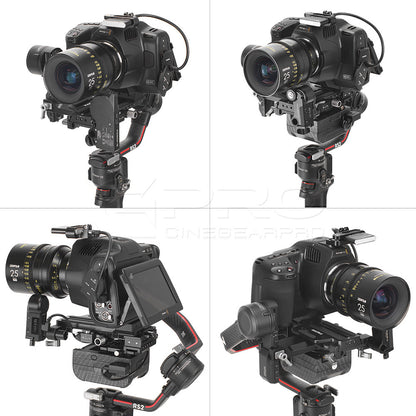TiLTA TGA-MEP Manfrotto Quick Release Adapter Baseplate For DJI RS2 / RSC2 / RS3 / RS3 Pro / RS4 Pro / RS4