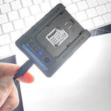 Vlogger Portable LP-E6 Charger With LED Light