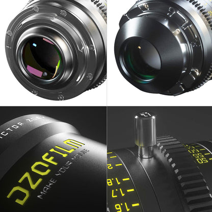 DZOFILM Pictor Zoom Dual Lens Bundle 20-55mm + 50-125mm T2.8 (PL&EF interchangeable Mount, Black)