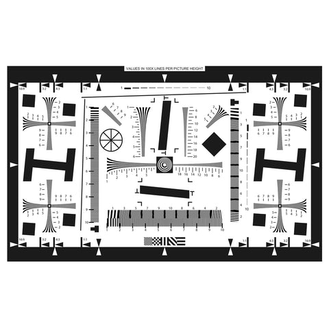 ISO 12233 2X Standard Resolution Test Chart 765x475mm