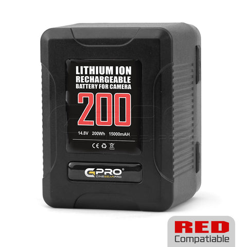 CGPro Ultra Small Size Mini V-Lock Li-Ion V-Mount Battery w/ USB Output (98-270Wh)