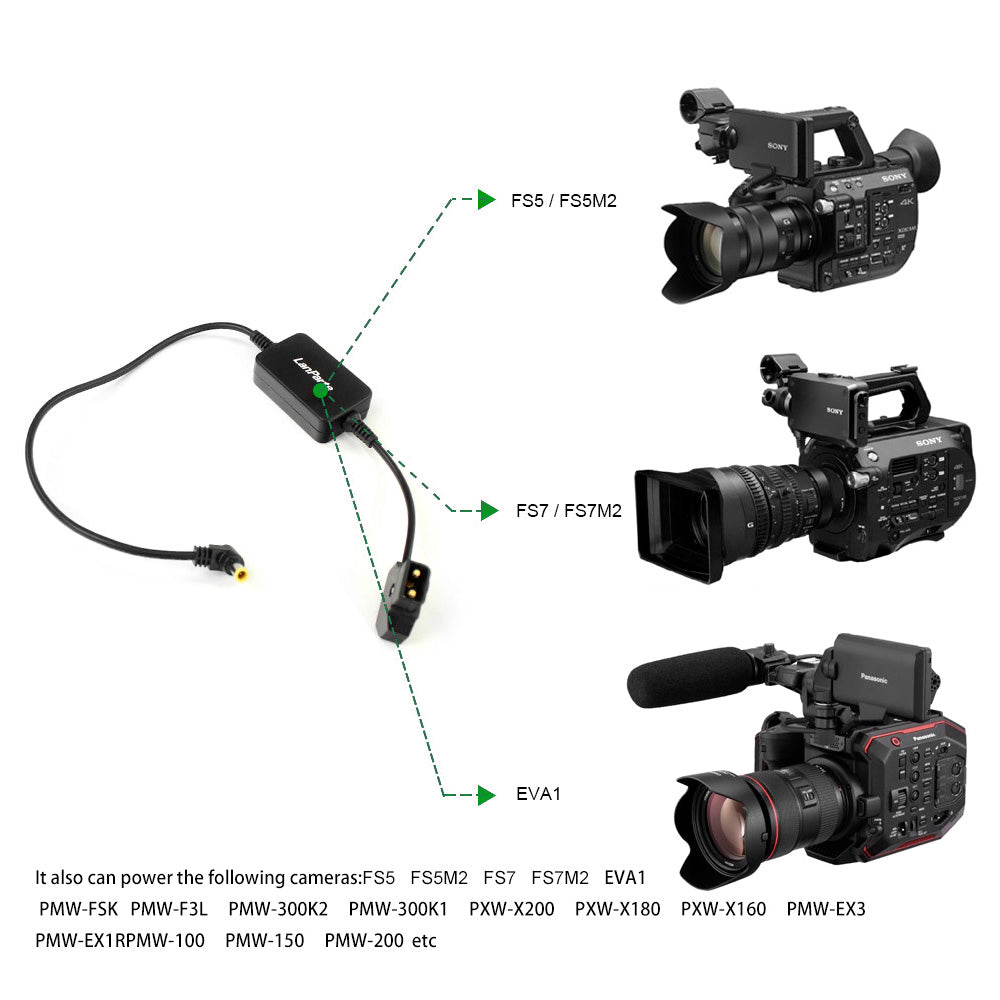 LanParte D-tap to Regulated 12V Camera Power Cable Power Cable - CINEGEARPRO