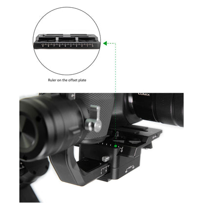 LanParte Offset Camera Plate for Ronin-S for BMPCC 4K Plate - CINEGEARPRO
