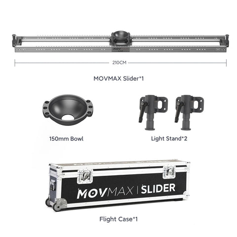 MOVMAX Slider For Professional Cinematographer 90/120/150/210cm
