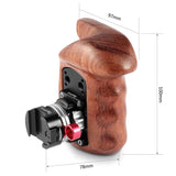SmallRig 2118 Left Side Wooden Grip with NATO Mount Side Handles - CINEGEARPRO