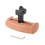 CGPro Wooden Handle Grip With NATO Clamp Connection For DSLR Camera Cage Rig (Either Side) NATO Handles - CINEGEARPRO