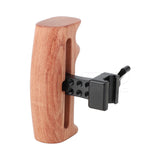 CGPro Wooden Handle Grip With NATO Clamp Connection For DSLR Camera Cage Rig (Either Side) NATO Handles - CINEGEARPRO