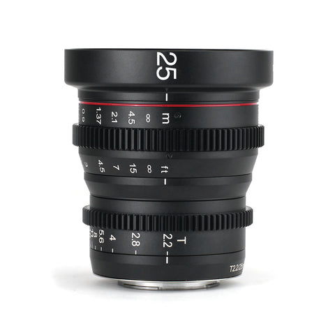 MEIKE 25mm T2.2 Manual Focus Cinema Prime Lens MFT Mount