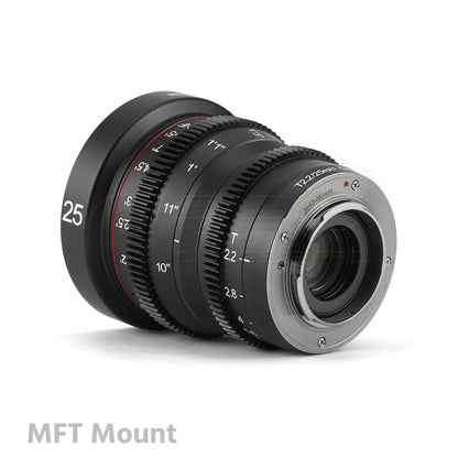 MEIKE 25mm T2.2 Manual Focus Cinema Prime Lens MFT Mount