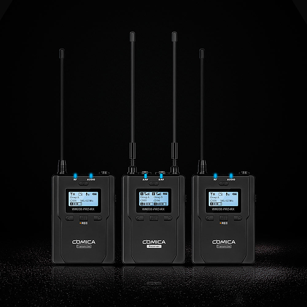 COMICA CVM-WM200 PRO UHF Metal Dual-channel Wireless Microphone