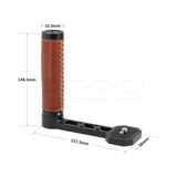 CGPro Side Handgrip (Leather-covered) L Type For DJI Ronin-S / SC & Zhiyun Crane 2 / V2 Stabilizer Gimbals Handles - CINEGEARPRO