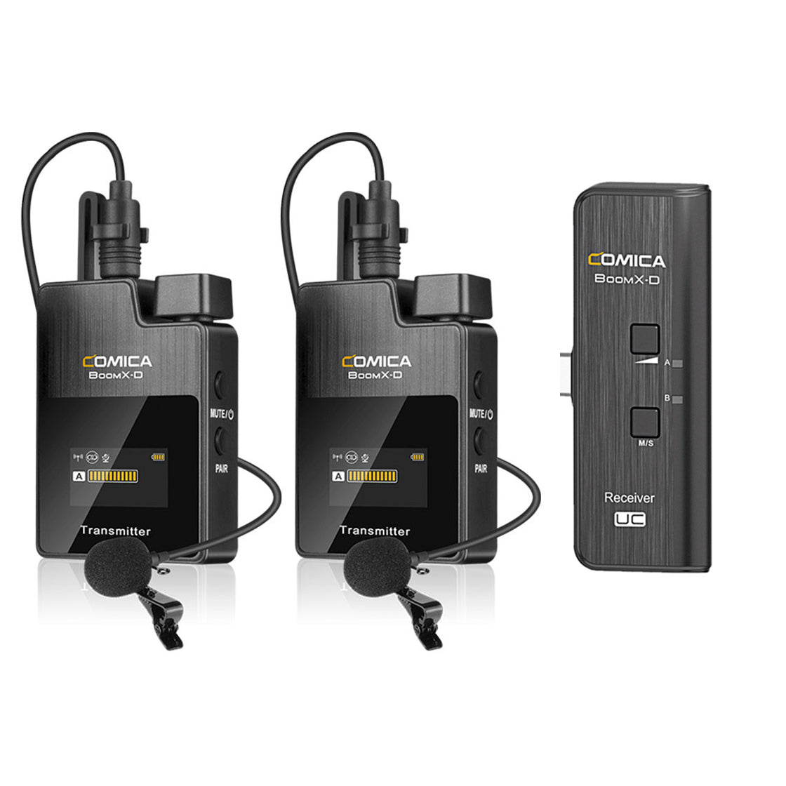 COMICA BoomX-D 2.4G Digital 1-Trigger-2 Wireless Microphone For Smartphone