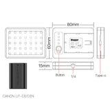 Vlogger Portable LP-E6 Charger With LED Light