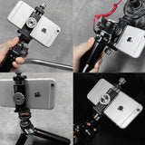 Vlogger Universal Adapter For Mobile phone and SSD With Built-in Cold Shoe Mount And 1/4 threaded holes Clamp - CINEGEARPRO