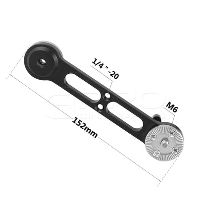 CGPro Versatile Extension Arm With Double-ended ARRI Rosette Mount M6 Thread For DSLR Camera Shoulder Mount Rig (Non-stretch) rosette arm - CINEGEARPRO