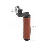 CGPro ARRI Rosette Leather Handgrip M6 Male Threads For DSLR Shoulder Rig (A Pair)  - CINEGEARPRO