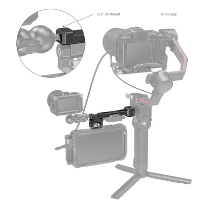 SmallRig 3026 Monitor Mount with NATO Clamp for DJI RS 2/RSC 2