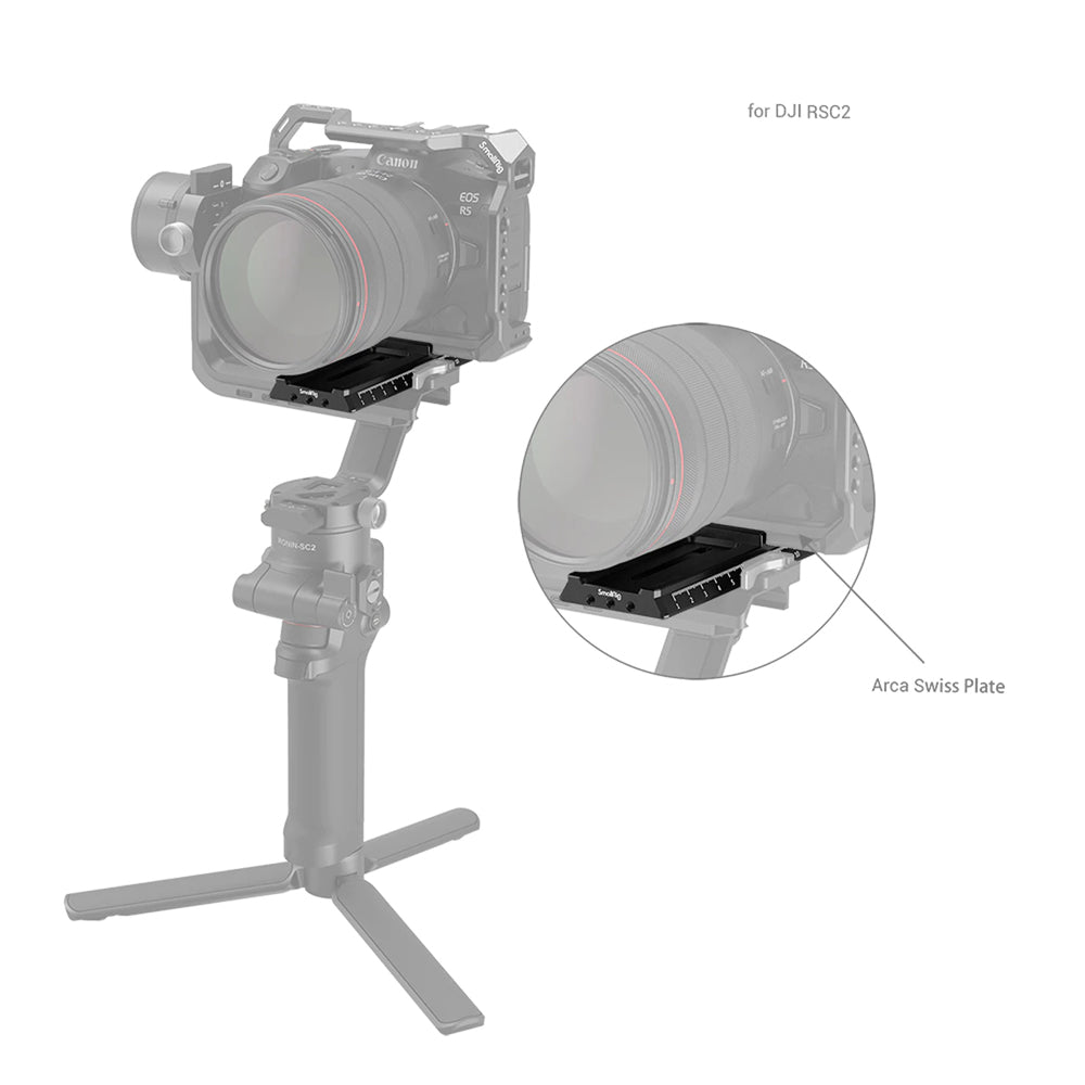 SmallRig 3061 Quick Release Plate with Arca-Swiss for DJI RS 2/RSC 2