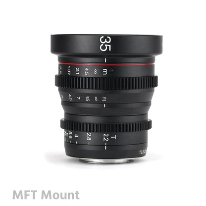 MEIKE 35mm T2.2 Manual Focus Cinema Prime Lens Lens - CINEGEARPRO