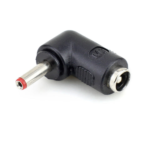 DC 5.5x2.1mm Female Jack to 3.5x1.35mm Male Plug Right Angel Power Converter Adapter