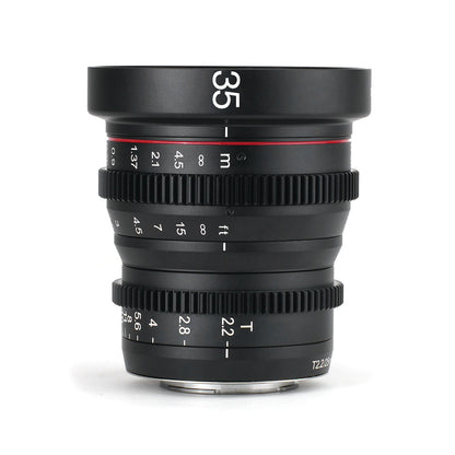 MEIKE 35mm T2.2 Manual Focus Cinema Prime Lens Lens - CINEGEARPRO