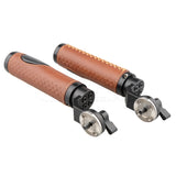 CGPro ARRI Rosette Leather Dual Handgrip Rosette Handles - CINEGEARPRO