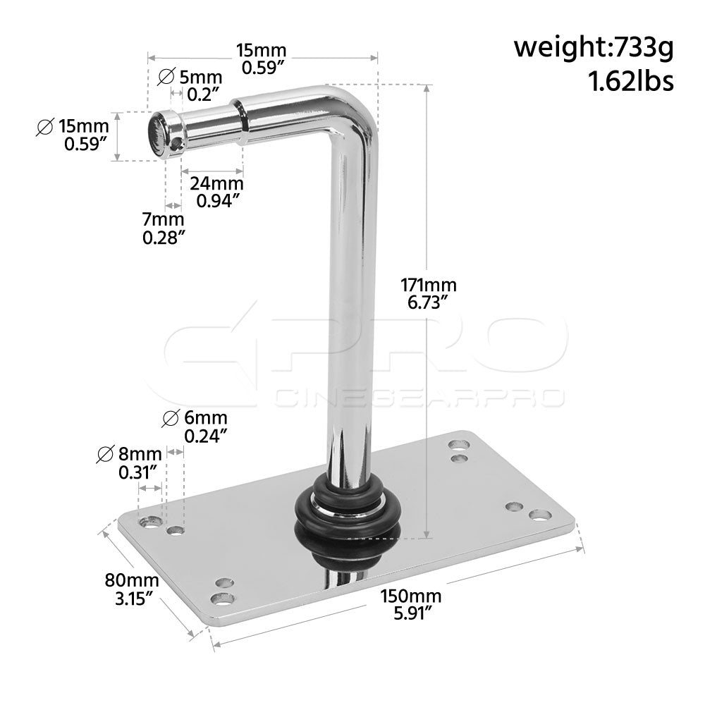 CINEGRIPPRO G02052 Right Angle Bady Plate