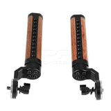 CGPro ARRI Rosette Wooden Dual Handgrip (Pair) Side Handles - CINEGEARPRO