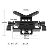 CGPro Universal Lens Support with 15mm Rail Clamp Lens Support - CINEGEARPRO