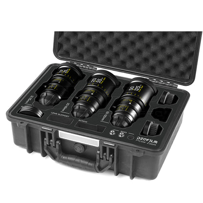 DZOFILM Pictor Zoom 3 Lens Bundle 12-25mm + 20-55mm + 50-125mm T2.8 (PL&EF interchangeable Mount, Black)