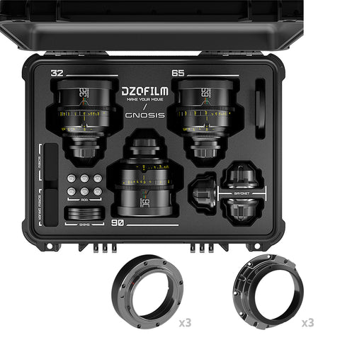 DZOFILM Gnosis 3 Lens Set T2.8 Macro Prime Lens LPL+PL+EF Mount