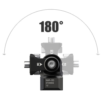 Vlogger Multi-Functional Swivel and Tilt Monitor Mounting Kit Built-in NATO Clamp
