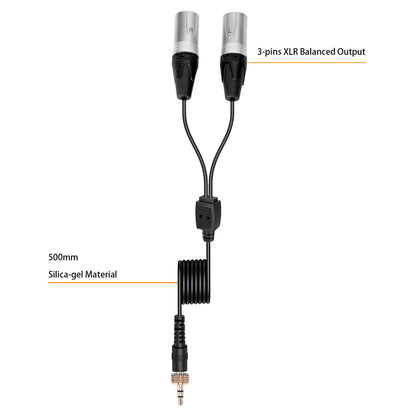 COMICA Dual-head XLR Output Cable For Stereo