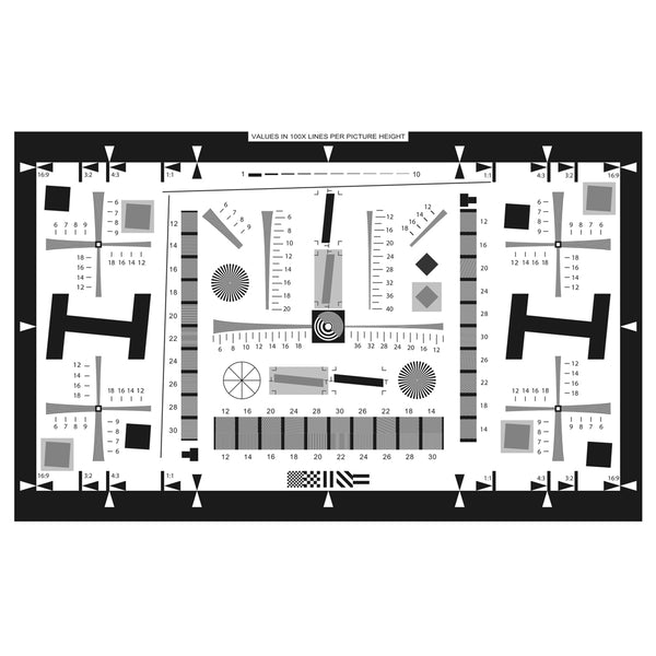 ISO 12233 2X Enhanced Resolution Test Chart 765x475mm