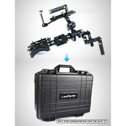 LanParte Run N’ Gun HDDSLR Shoulder Rig Shoulder Support Rig - CINEGEARPRO