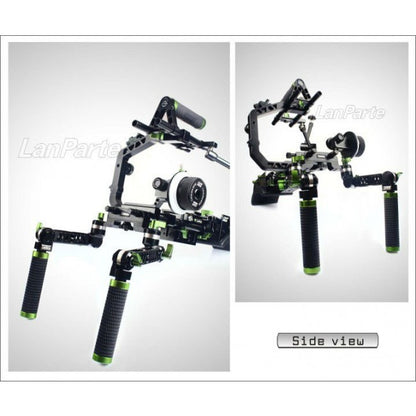 LanParte Run N’ Gun HDDSLR Shoulder Rig Shoulder Support Rig - CINEGEARPRO